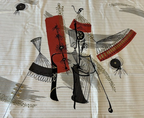Vtg mcm 1950 drapery - vtg, 1950’s