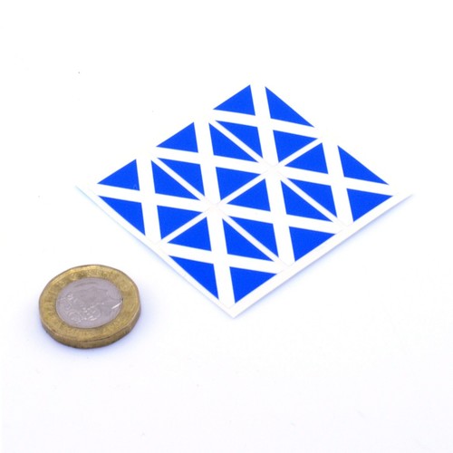 Scotland flag stickers 25mm - stickers, x6