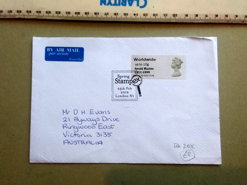 Postal history airmail - gb, history: