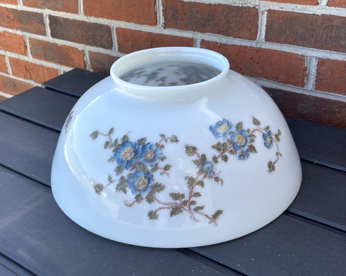Antique hand painted glass - antique,