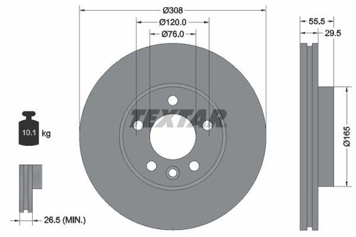 Textar 92279505 front - textar,