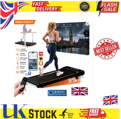 Walking pad with - incline, under