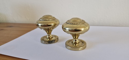 Vintage pair large brass - of,