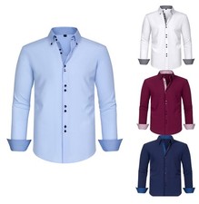Elastic men shirt with polka - men's,