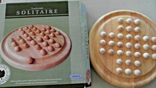 Solitaire wooden traditional - solitaire,