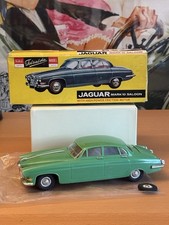 Telsalda Jaguar Mk10 x Saloon Car Boxed 1960’s Hong Kong Plastic Friction Toy