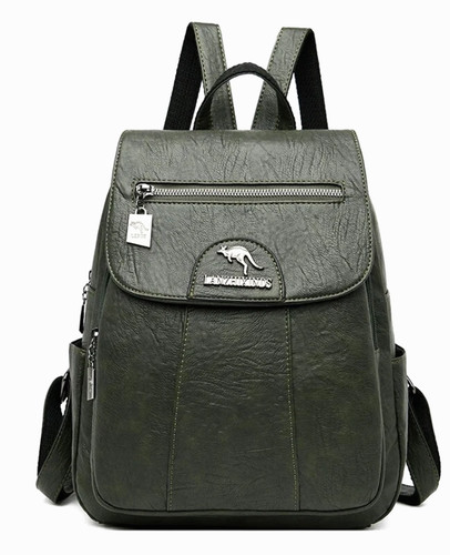 Anti theft leather backpack - anti-theft,