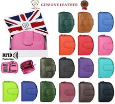 Ladies Designer Purse Leather Wallet RFID Safe Genuine Credit Card Holder Purse