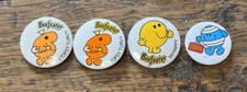 4 Vintage Mr Men Beefeater Pin