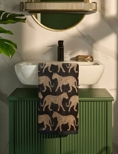 Maison noir tiger cotton towel - cotton,