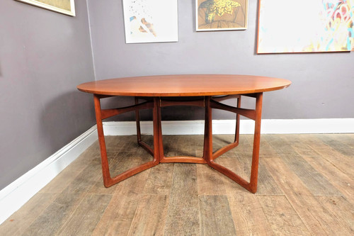 Peter hvidt teak gateleg drop - hvidt,