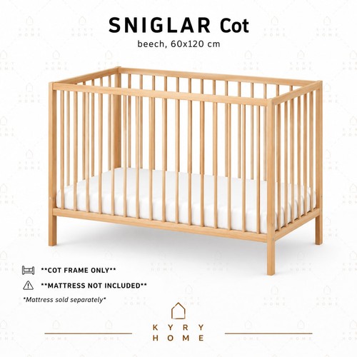 Ikea sniglar cot beech 60x120 - ikea,