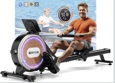 Magnetic Rowing Machine with LCD Monitor Home Gym Cardio Workout