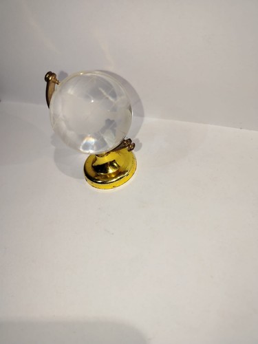 Mini clear crystal glass world - crystal,