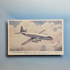 Commercial aircraft postcard - commercial,