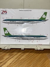 1/144  scale model airliner decals 26 Decals Aer Lingus Boeing 707