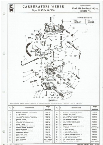 Fiat 128 1300cc saloon - 128, weber