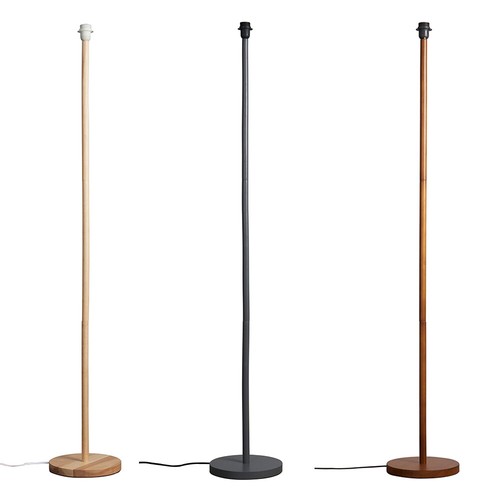 Tall wooden stem - floor, lamp