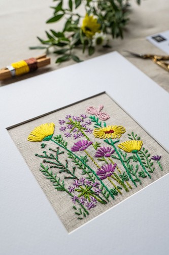 Diy meadow flower - diy, embroidery