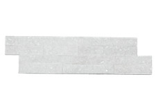 Split Face Tiles | Crystal White Cladding | 360x100mm | Z Shape | See options