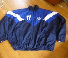 Halifax RUFC Rugby Track Jacket Vintage Raven Men's XXL 2XL Blue inc UK P+P