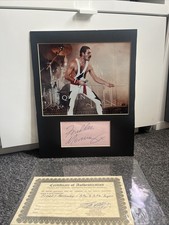 Freddie Mercury Signed Paper