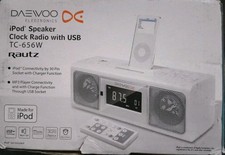 Daewoo iPod Speaker Clock Radio TC-656W NEW