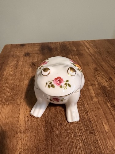 Vintage fine bone china frog - vintage,