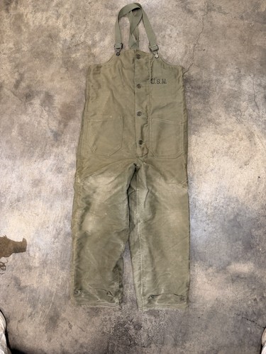Usn ww2 cold weather bibs - usn,