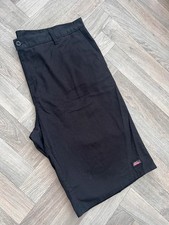 Dickies Black Work Shorts Size 42” Waist (UK XXL) Chino Style Casual Workwear