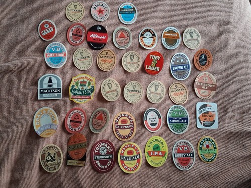1950s beer bottle - bottle, labels