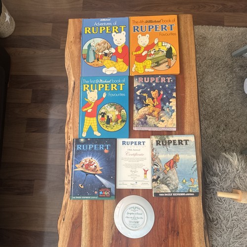 Vintage rupert bear bundle 4 - rupert, bundle:
