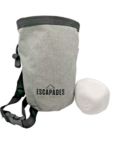 Climbing chalk bag with brush - bag,