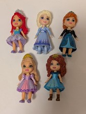 bundle of Disney Princess Mini Toddler dolls toy figures inc Frozen