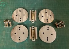 Vintage 70's Ludwig Vistalite bass/kick drum, tom clip mount, parts, spares (x2)