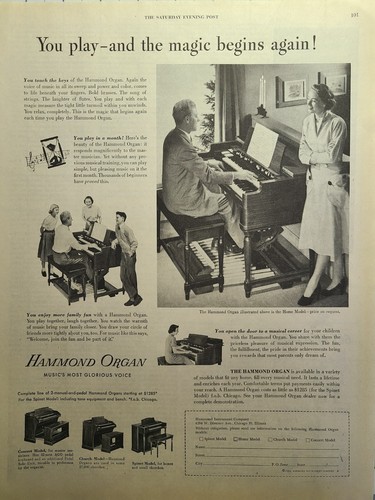 Hammond organ home model - organ,