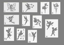 Mylar Stencil Fairies