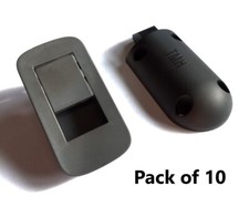 10 x Black Flush Fit Door Drawer Catch Latch Handle Camper/Van/RV/Caravan/Wood