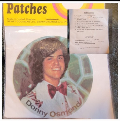 Vintage 1975 donny - osmond, iron