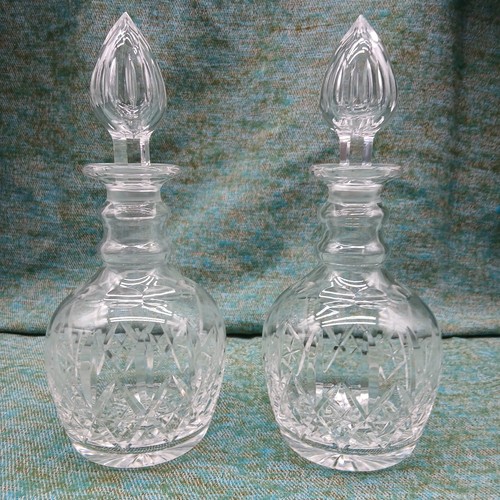 Pair lead crystal - lead, cut