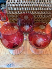 Set Of 3 Vintage Crystal