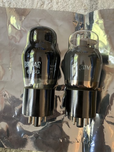 Pair vintage 6v6g power valves - power,