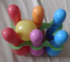 children's skittles and ball