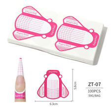 Gold Nail Forms Nail Self Adhesive Extension Tip Sculpting Guide Acrylic UV Gel