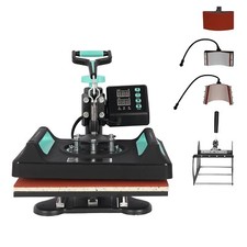 B Grade 5 in 1 Digital Heat Press Machine 38x30cm T-Shirt Sublimation Printer