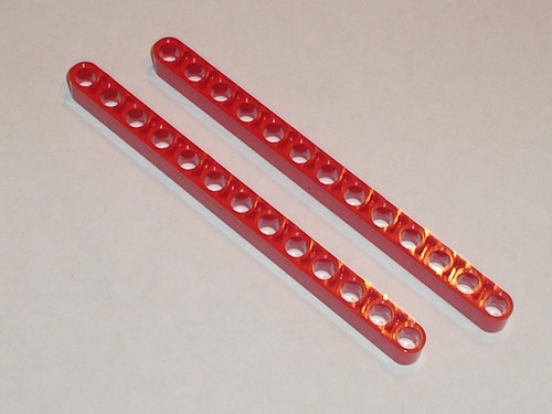 Lego technic red beam ref - red,