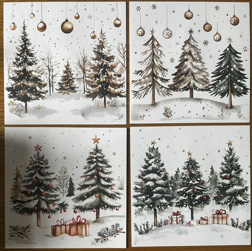 Pcs winter christmas tree - winter,