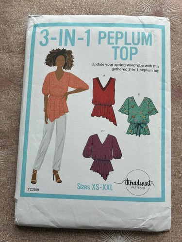 Threadcount peplum top - threadcount, 3-in-1