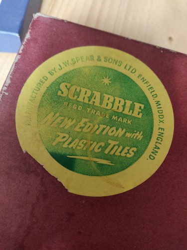 Vintage 1950s scrabble game - vintage,