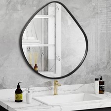 Black Irregular Wall Mirror